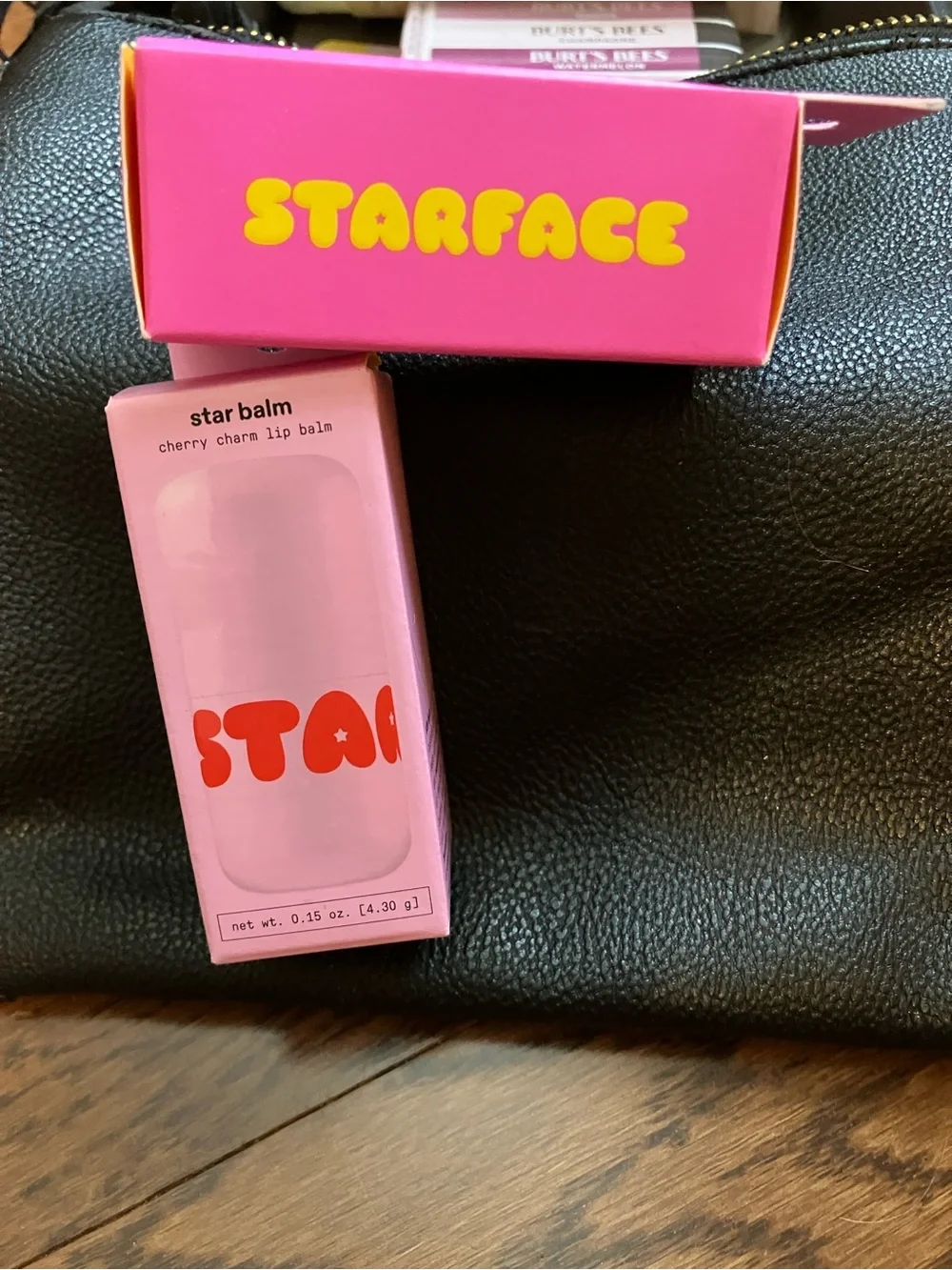 Star Balm Lip Balm Duo — Cherry Charm & Starfruit in Pink W/ free hair pins:):)